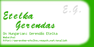 etelka gerendas business card